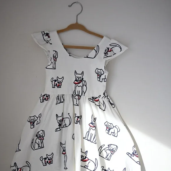 Girls NWOT 3T Monica + Andy Dress in “Red, White & Woof” Style - Picture 5 of 11